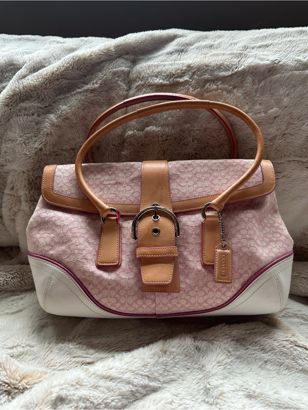 VTG Coach SOHO NWOT Pink Signature Canvas 6821